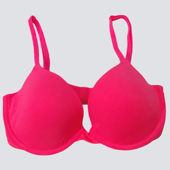 PINK Victoria's Secret Other - VICTORIA'S SECRET PINK Demi Bra 32D Lighty Lined Hot Pink